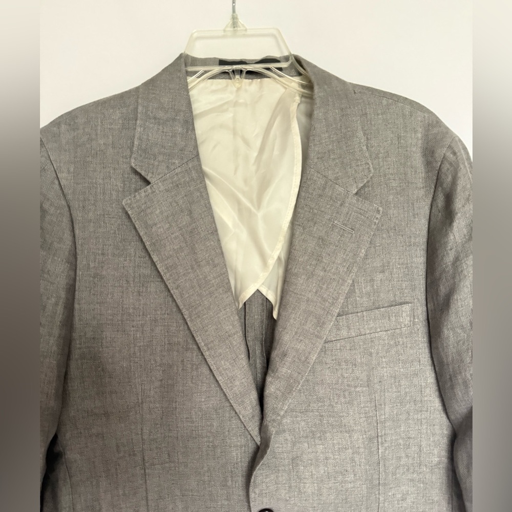 Todd Snyder Light Grey Herringbone Madison Suit Jackie NWT 100% Linen - Picture 2 of 13